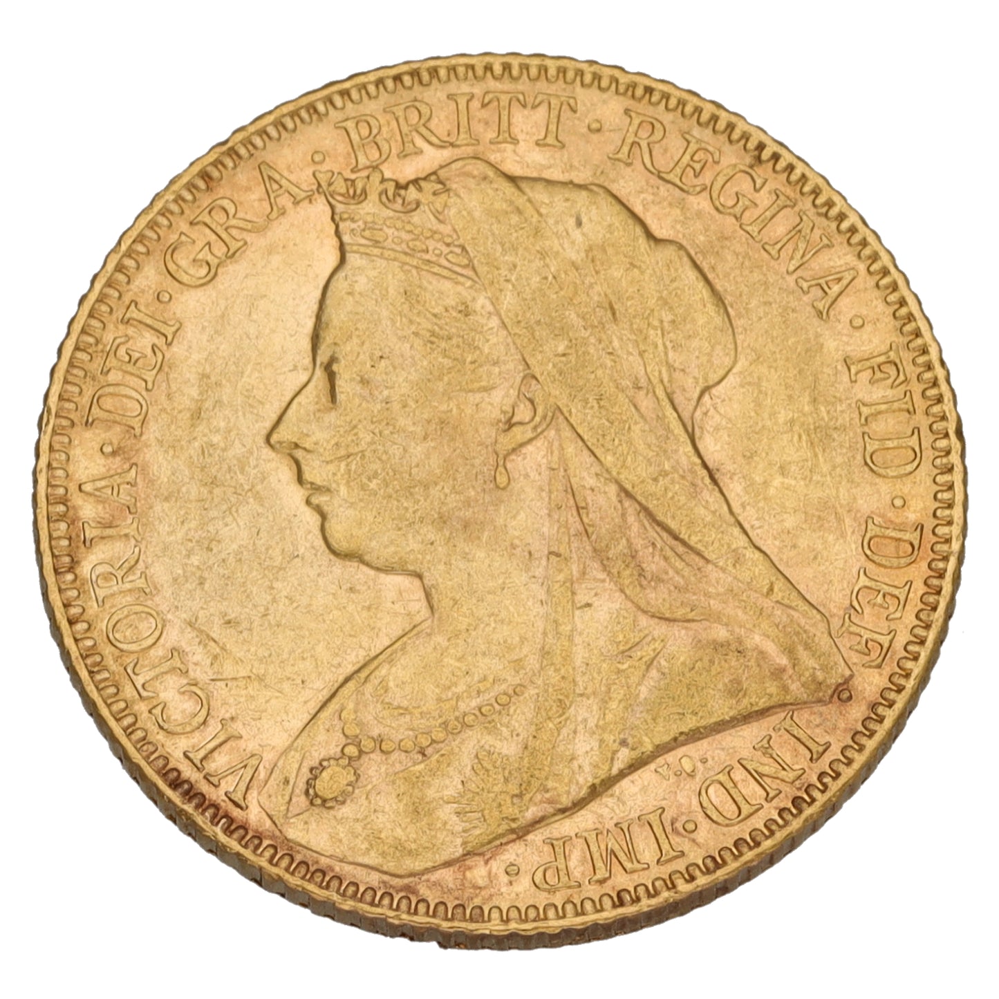 22ct Gold Queen Victoria Full Sovereign Coin 1900