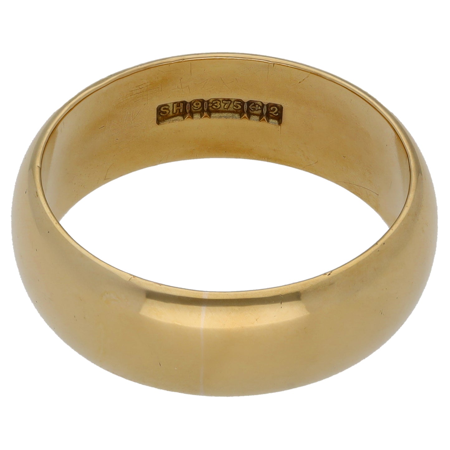 9ct Gold Plain Wedding Ring Size W