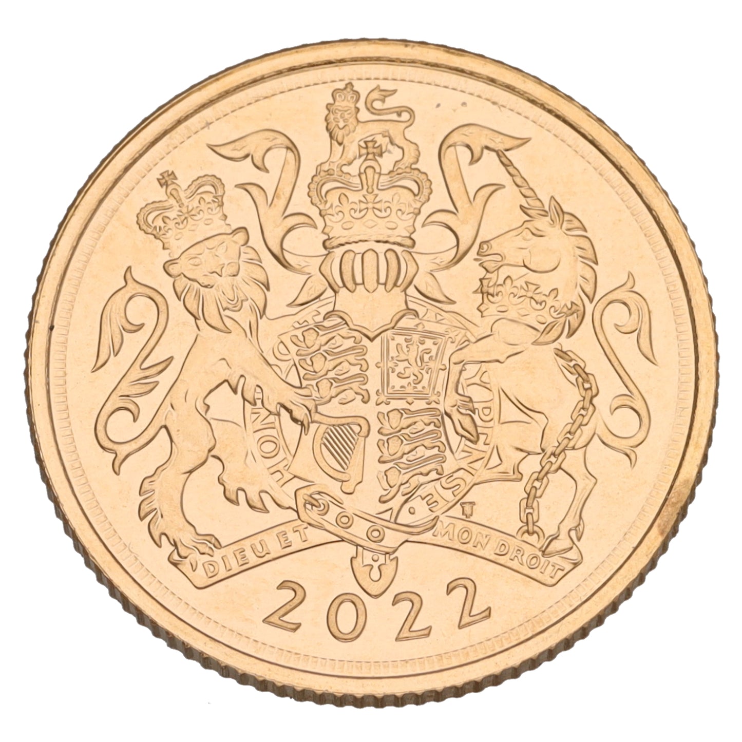 22ct Gold Queen Elizabeth II Full Sovereign Coin 2022