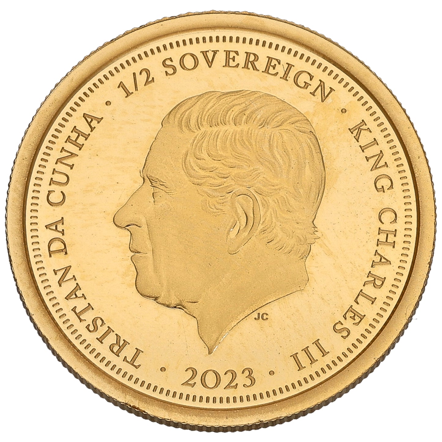 22ct Gold William Prince Of Wales Half Sovereign Coin 2023