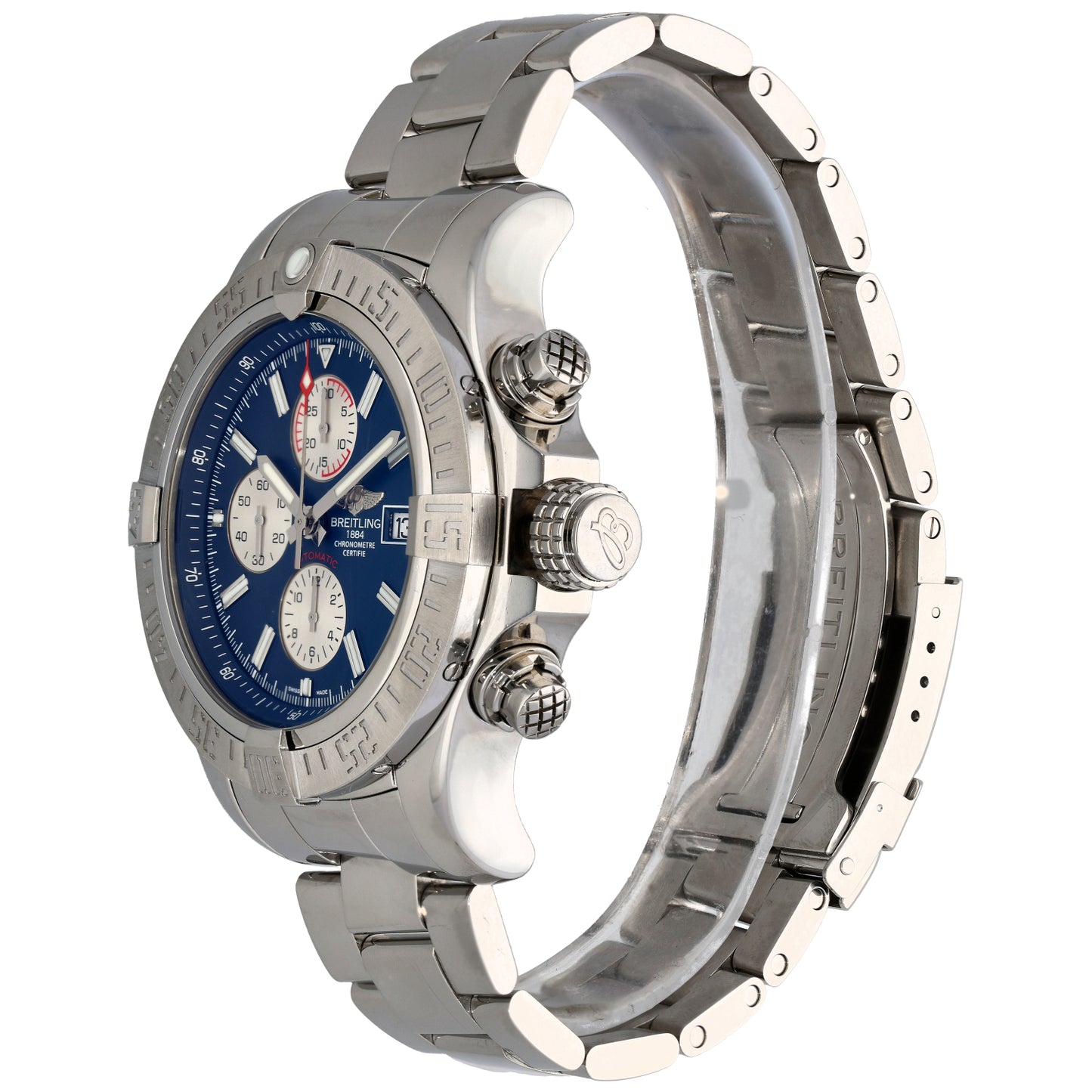 Breitling Super Avenger II A13371 48mm Stainless Steel Watch