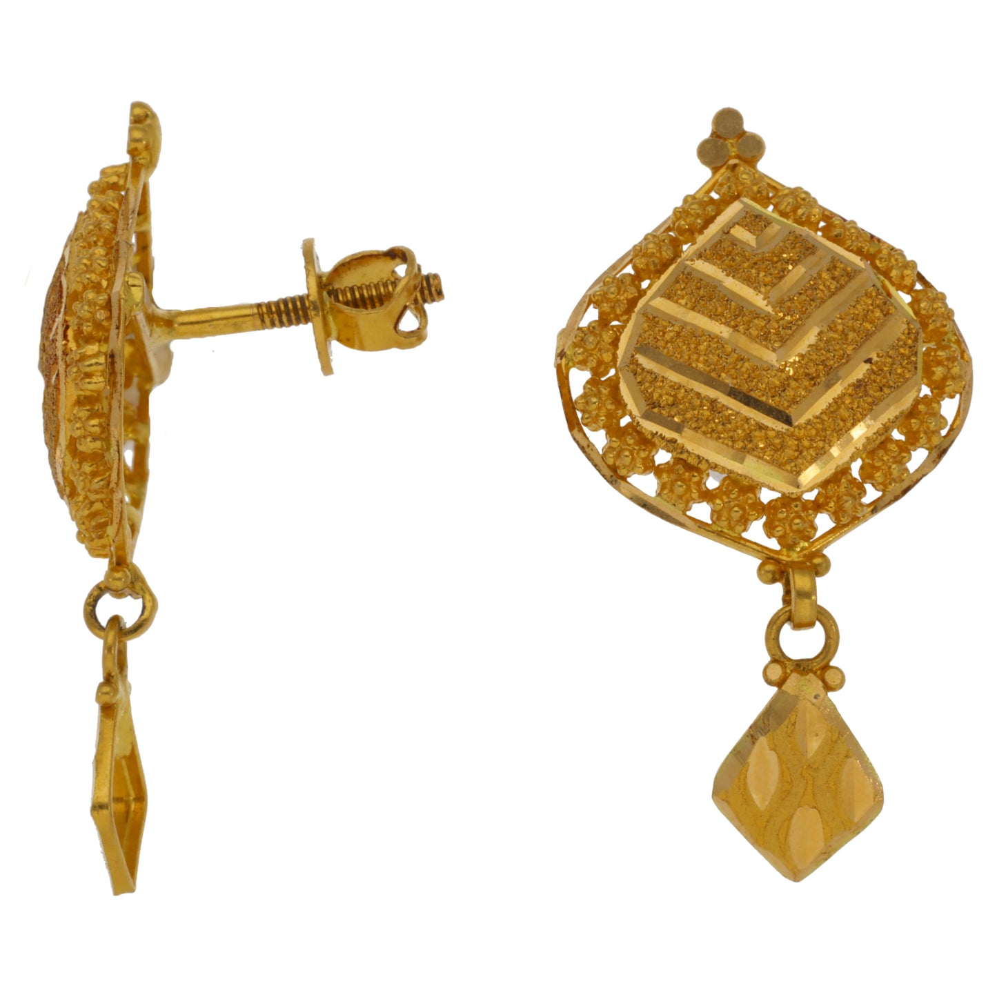 22ct Gold Drop Earrings