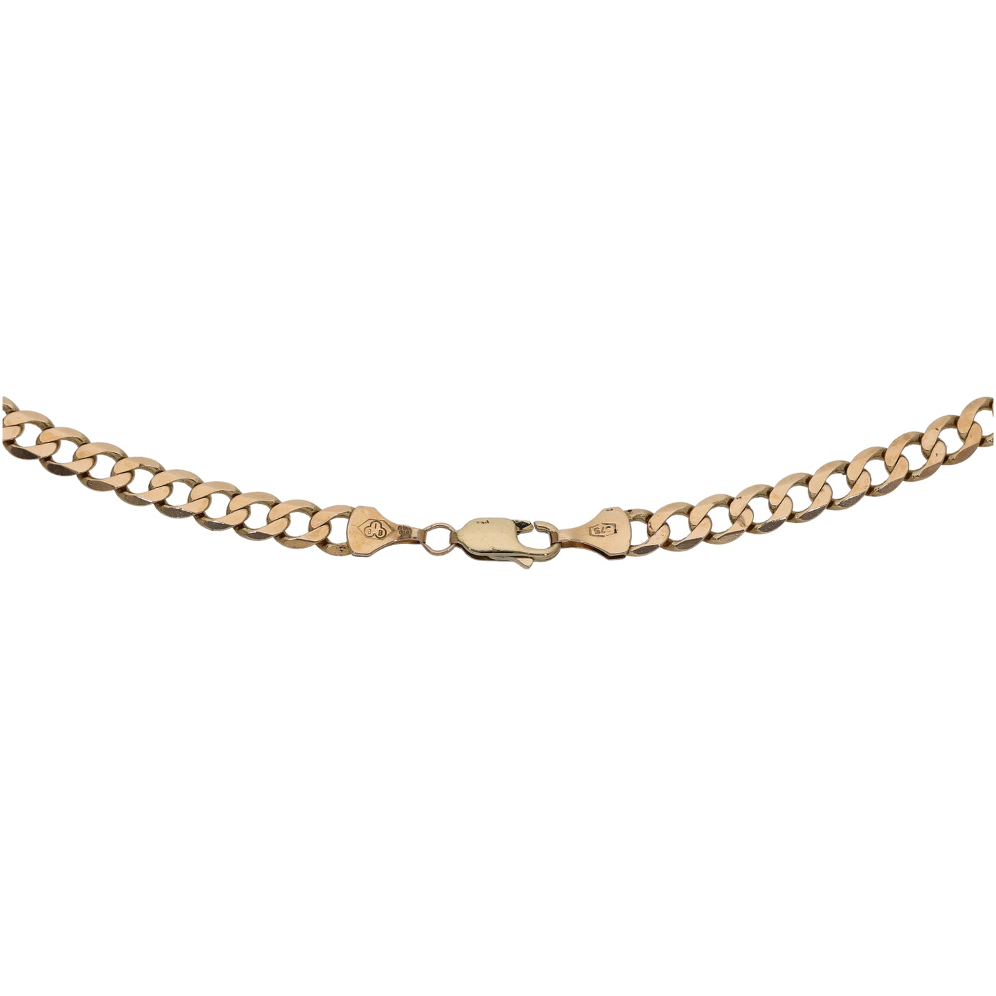 9ct Gold Curb Chain 18"