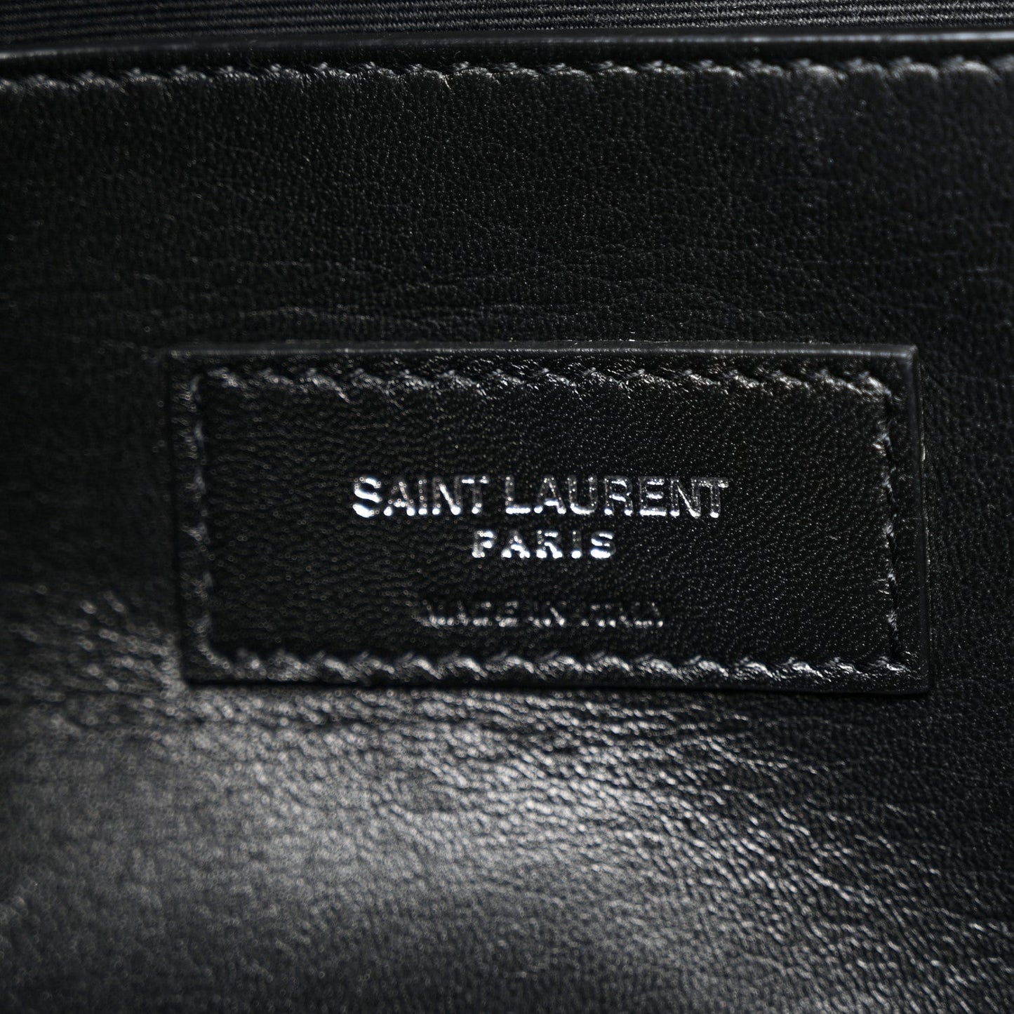 Yves Saint Laurent West Hollywood Calfskin Crocodile Embossed Leather Bag - Grey