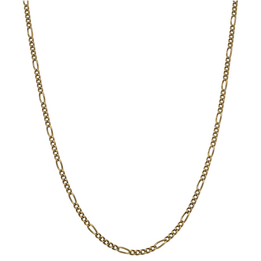 9ct Gold Figaro Chain 26"