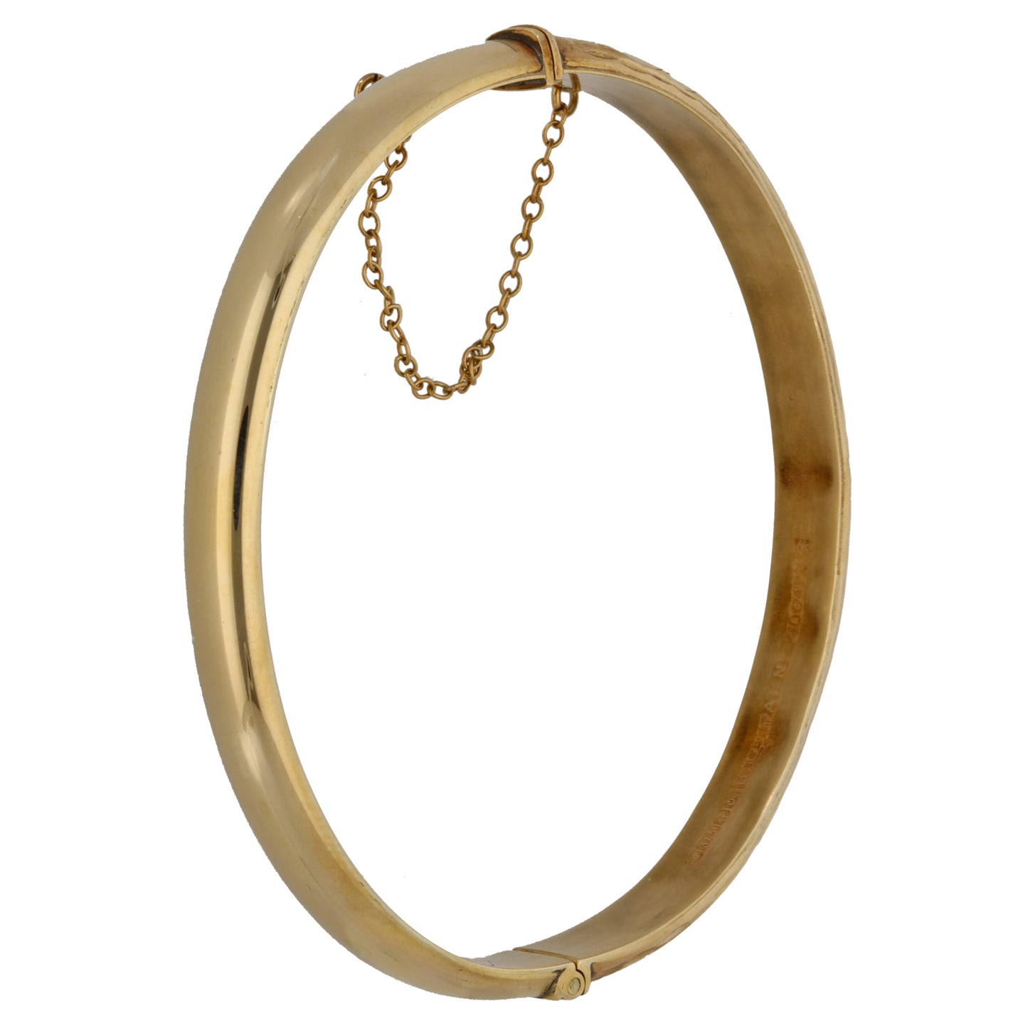 9ct Gold Hinged/Clasp Bangle