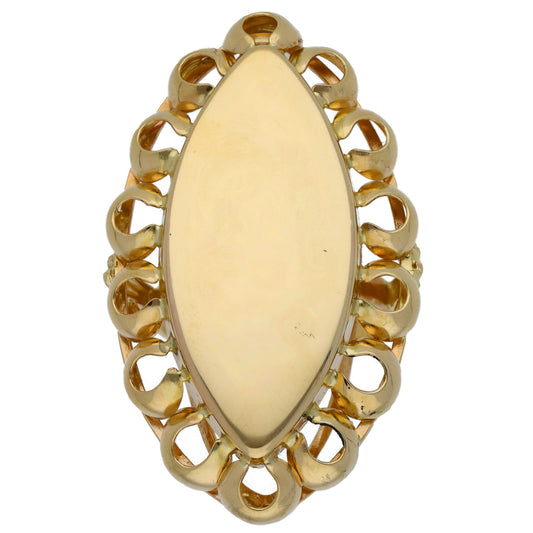 14ct Gold Dress/Cocktail Ring Size S