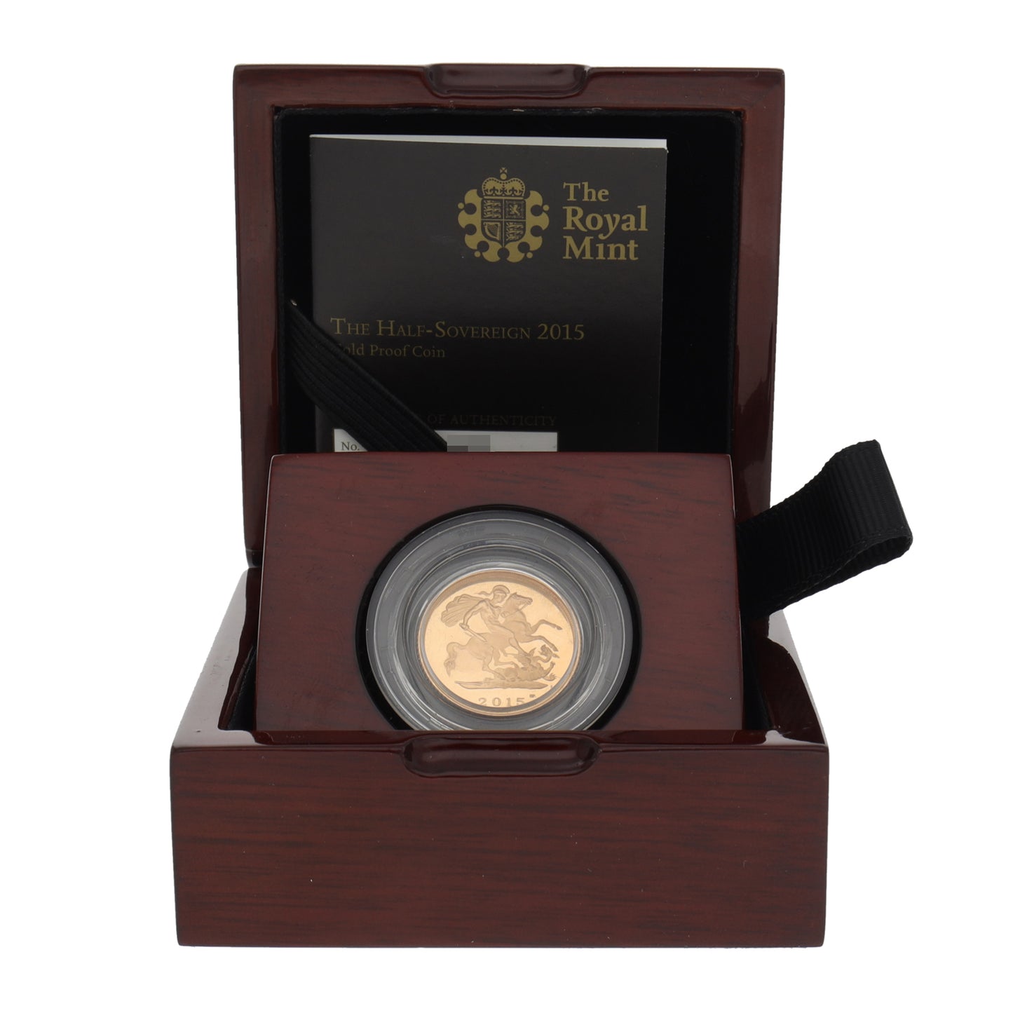 22ct Gold Queen Elizabeth II Half Sovereign Coin 2015
