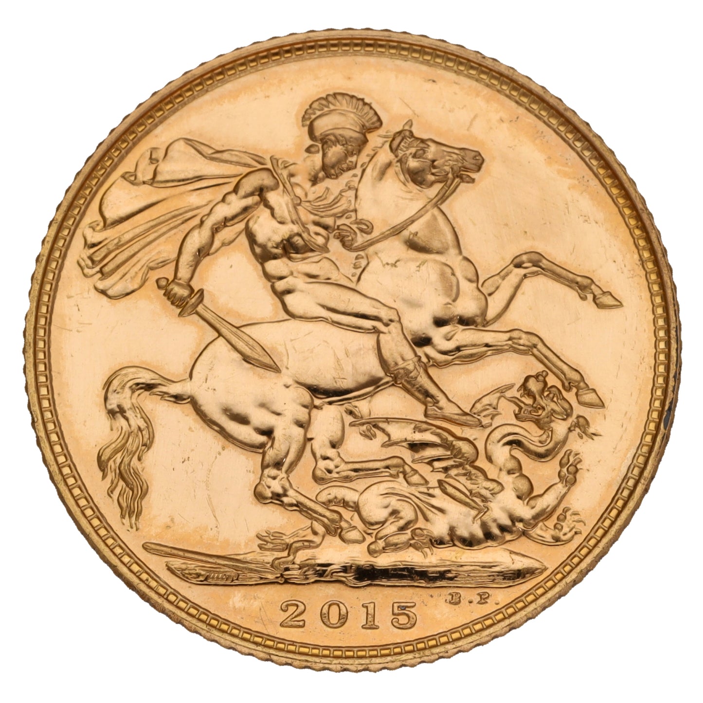 22ct Gold Queen Elizabeth II Full Sovereign Coin 2015