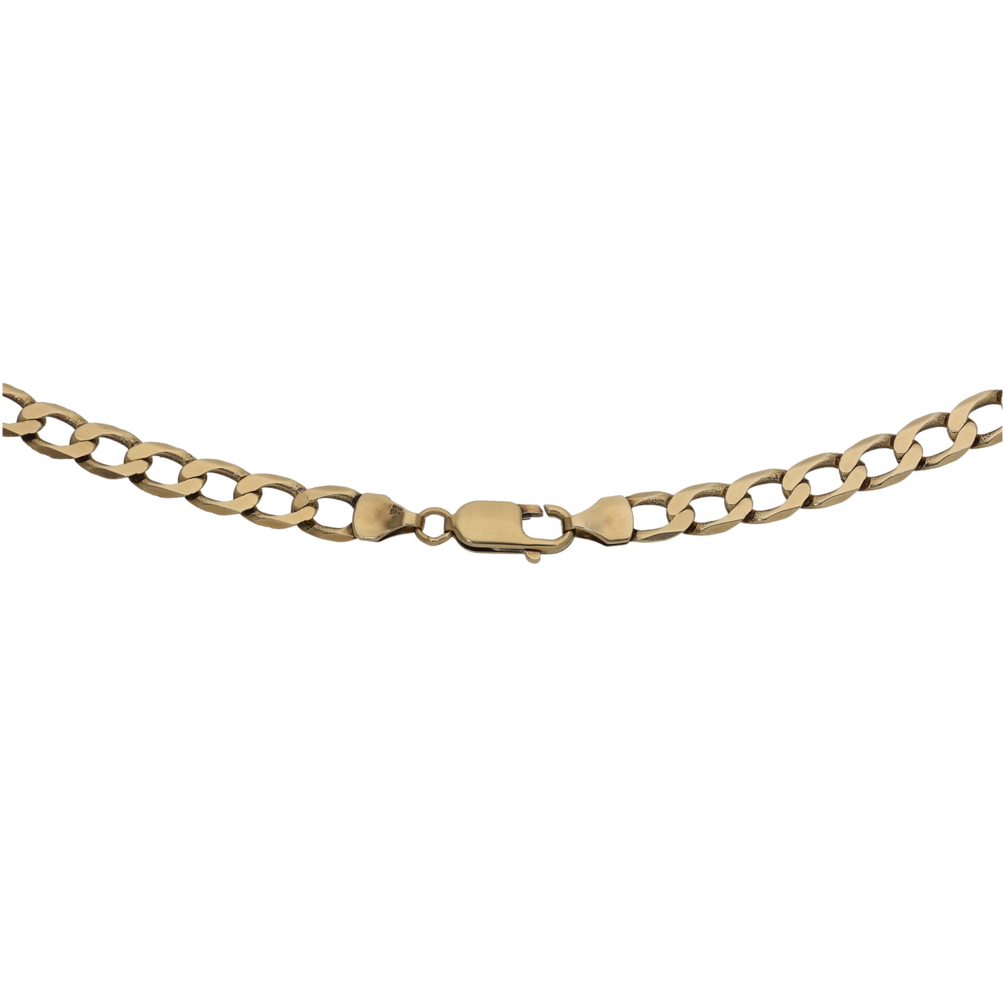 9ct Gold Curb Chain 18"