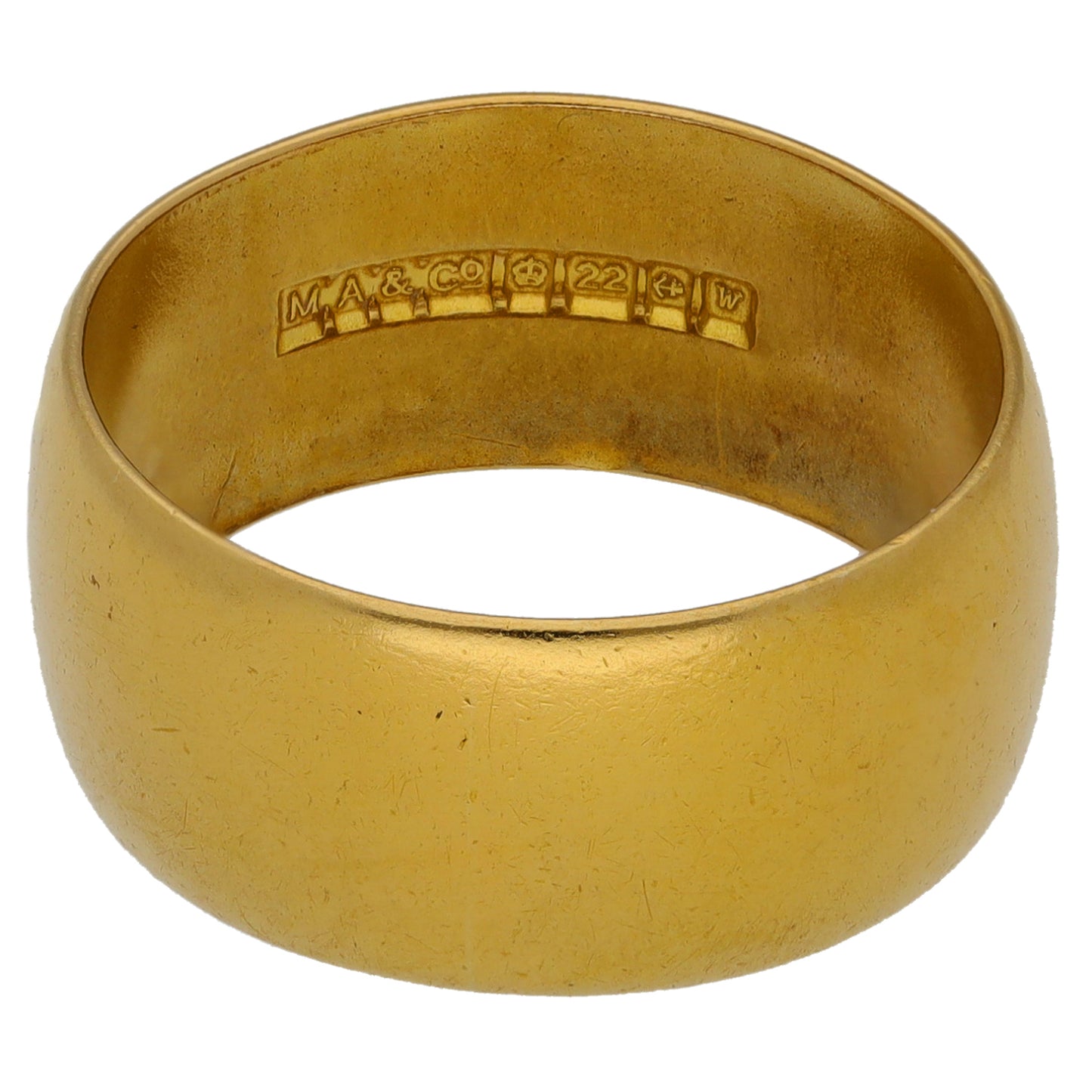 22ct Gold Plain Wedding Ring Size P