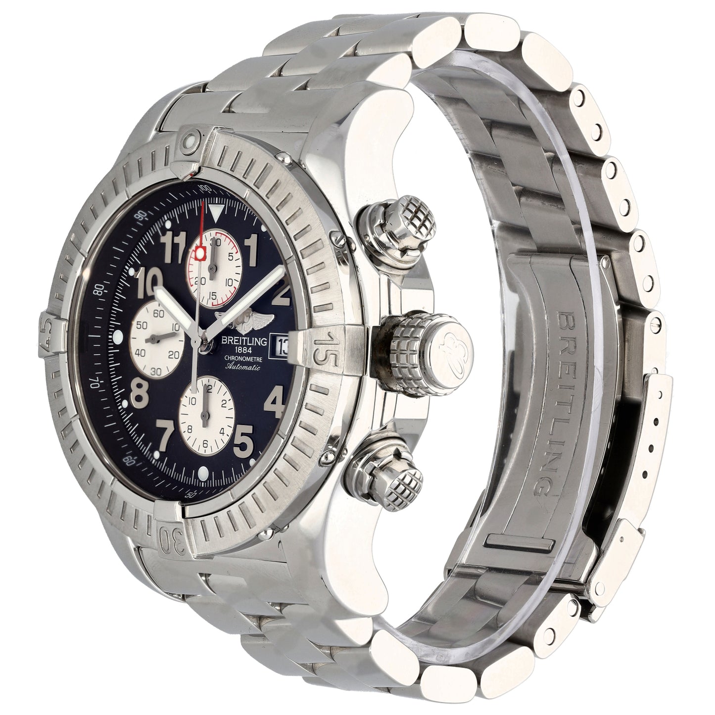 Breitling Super Avenger A13370 48mm Stainless Steel Watch