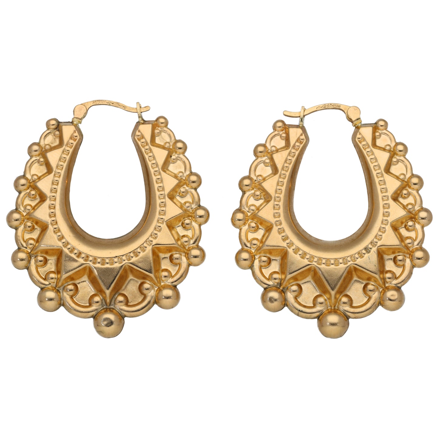 9ct Gold Creole Earrings
