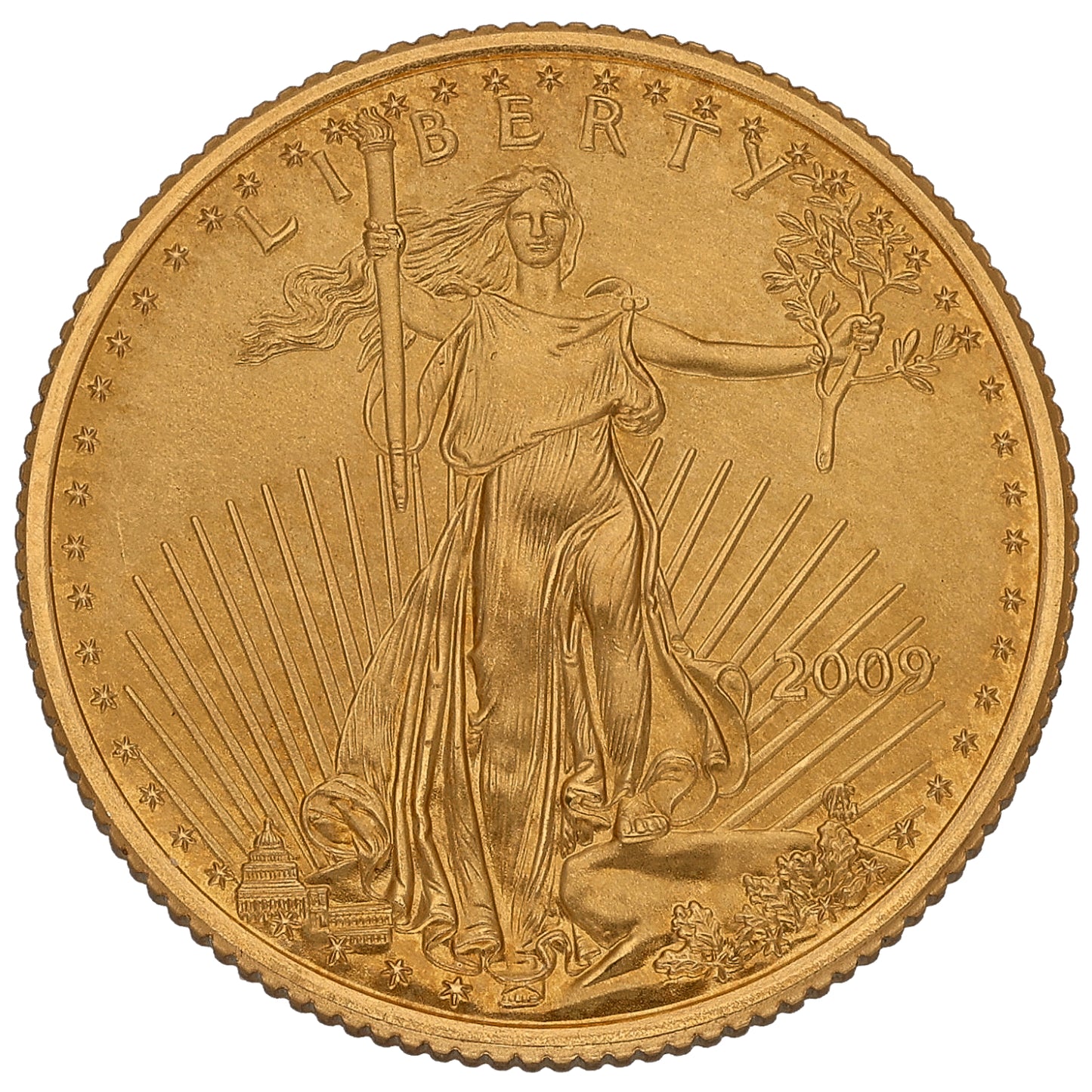 22ct Gold USA Eagle 1/4 OZ Coin 2009