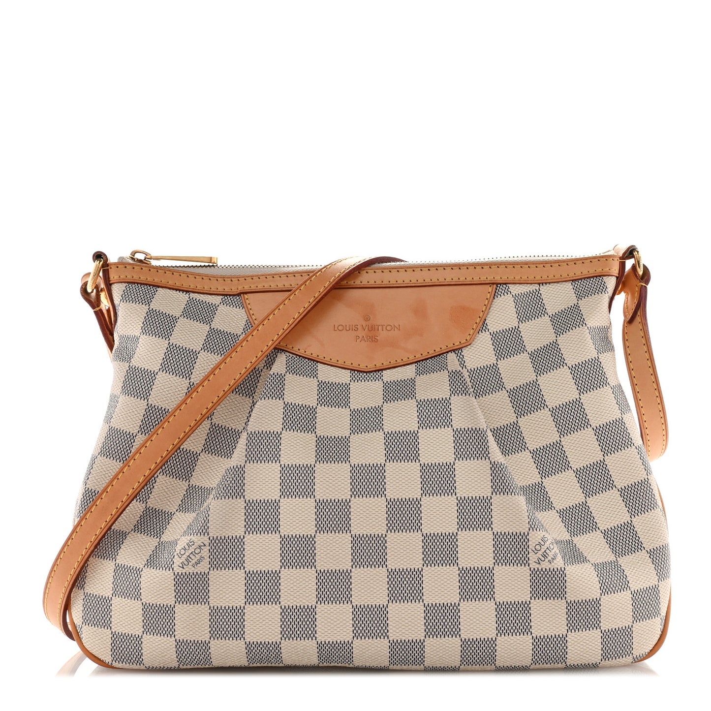 Louis Vuitton Siracusa PM Damier Azur Coated Canvas Bag - Off White & Blue