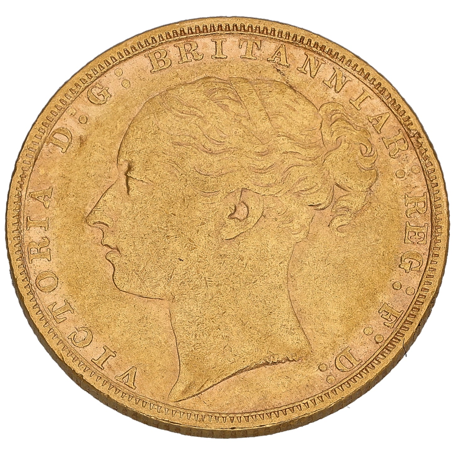 22ct Gold Queen Victoria Full Sovereign Coin 1885