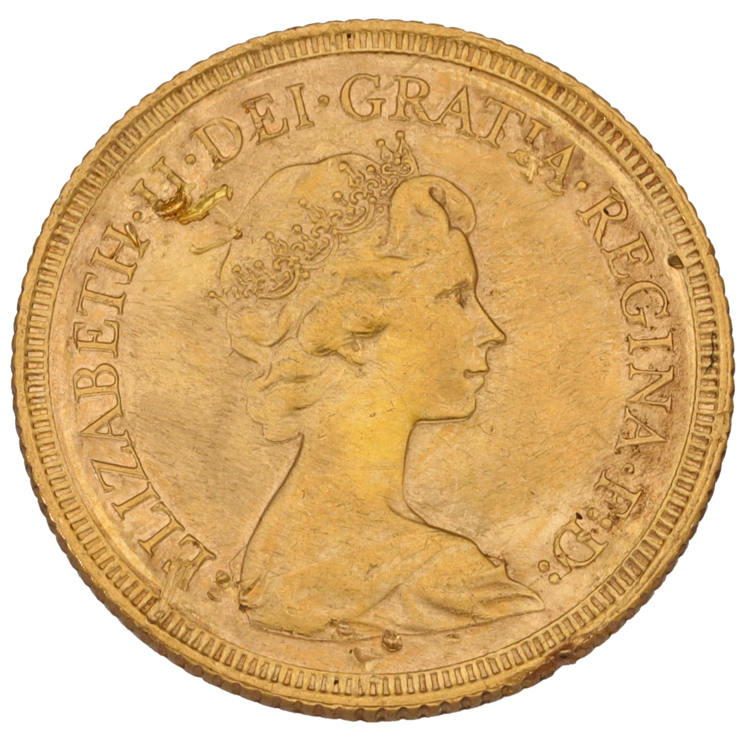 22ct Gold Queen Elizabeth II Full Sovereign Coin 1981