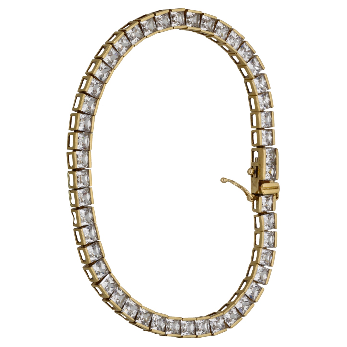 9ct Gold Cubic Zirconia Line/Tennis Bracelet