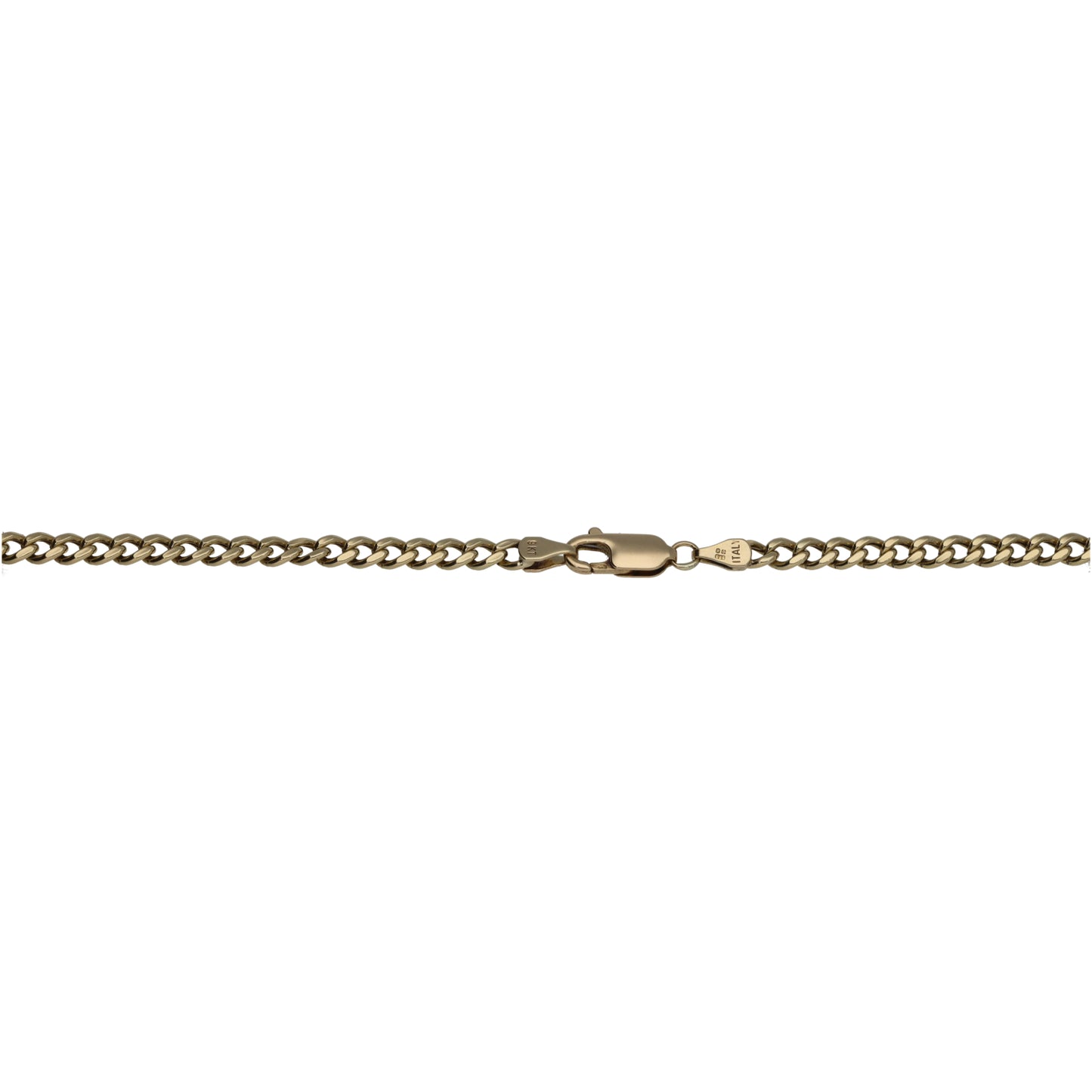 9ct Gold Curb Chain 18"