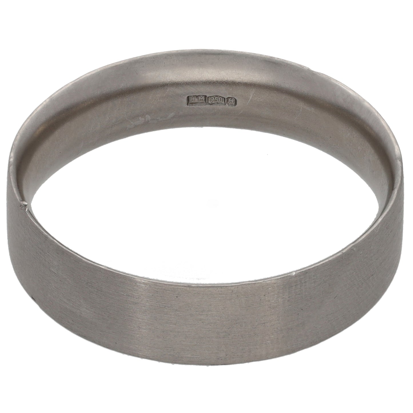 Platinum Plain Wedding Ring Size Y