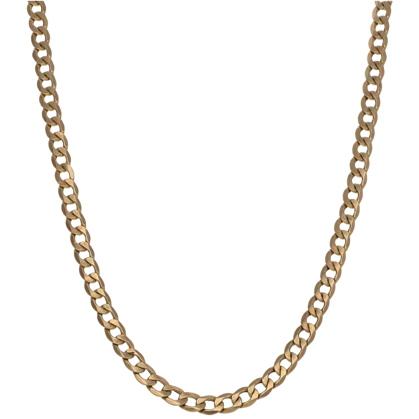 9ct Gold Curb Chain 18"
