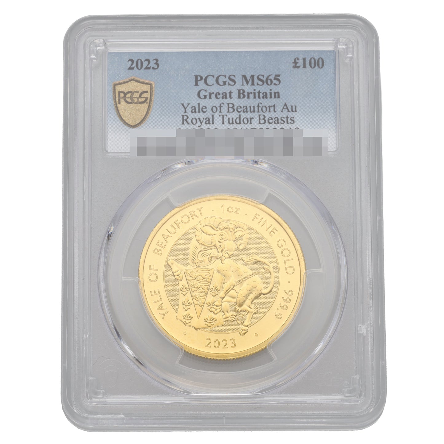 24ct Gold Tudor Beasts Yale Of Beaufort 1 OZ Coin 2023
