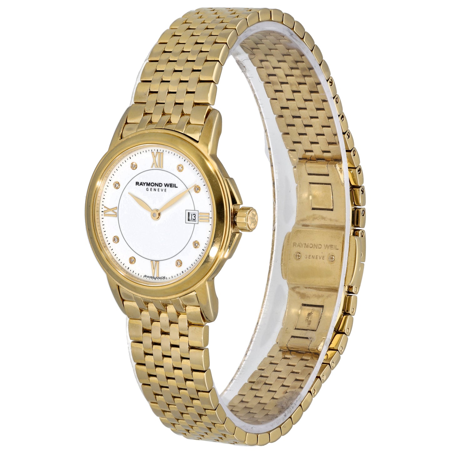 Raymond Weil Tradition 5966 28mm Gold Plated Watch