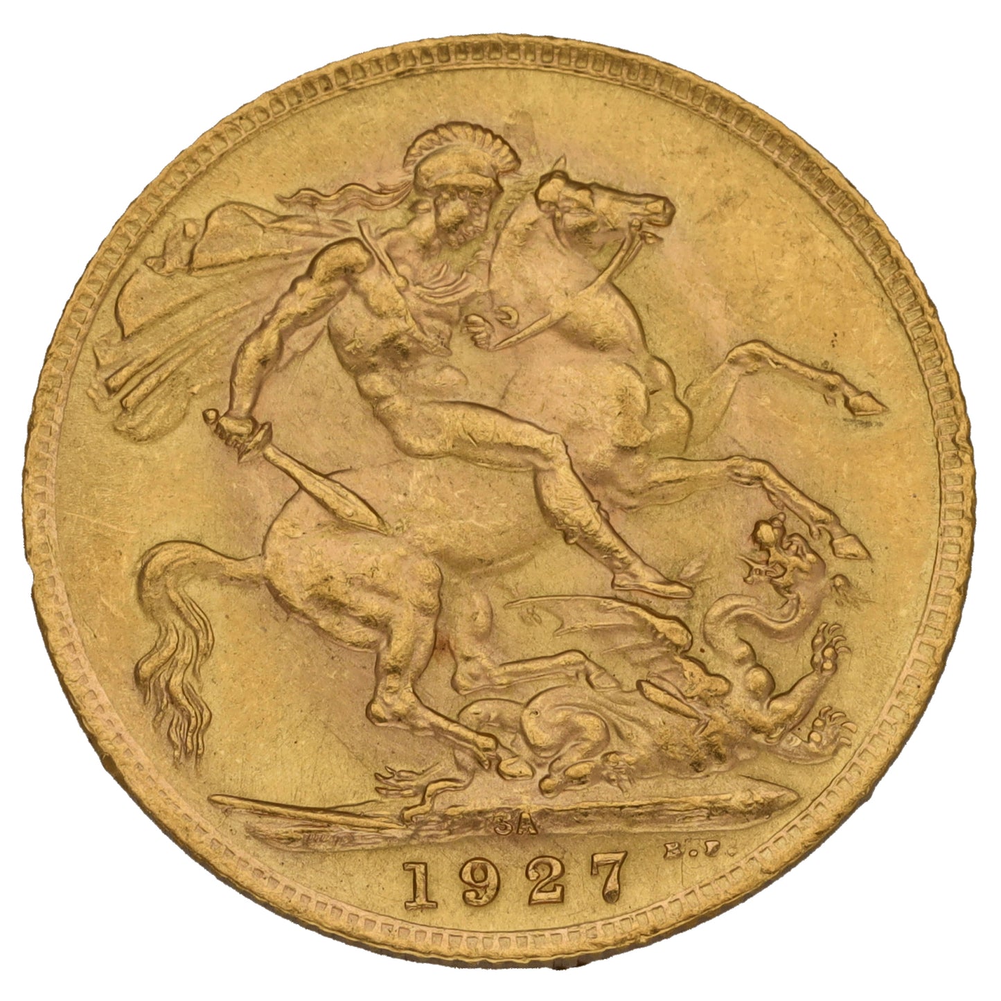 22ct Gold King George V Full Sovereign Coin 1927