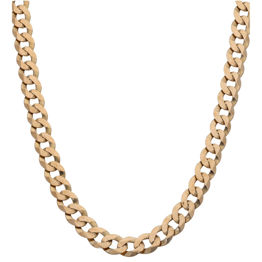 9ct Gold Curb Chain 26"