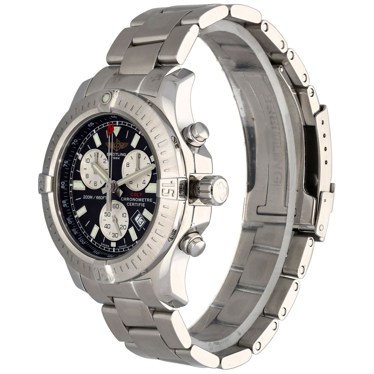 Breitling Colt Chronograph II A73388 43mm Stainless Steel Watch