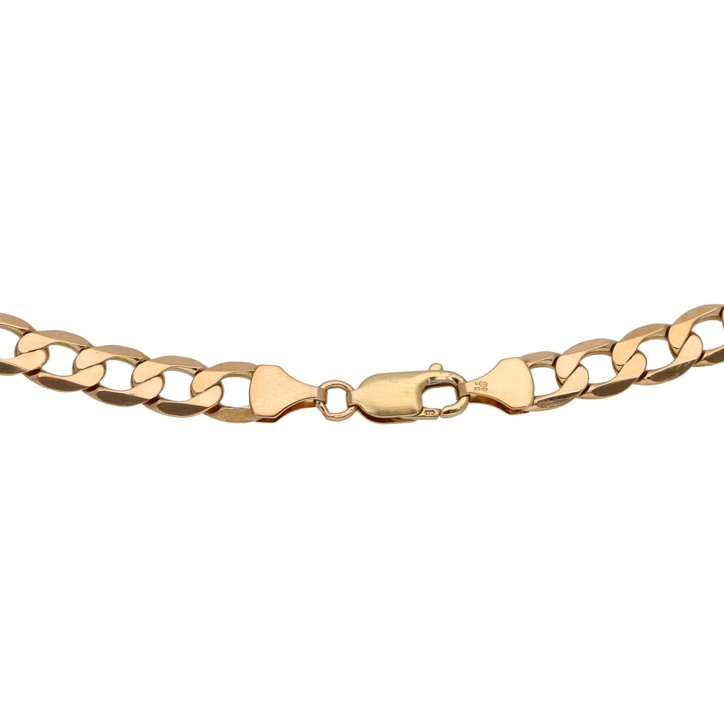 9ct Gold Curb Chain 22"