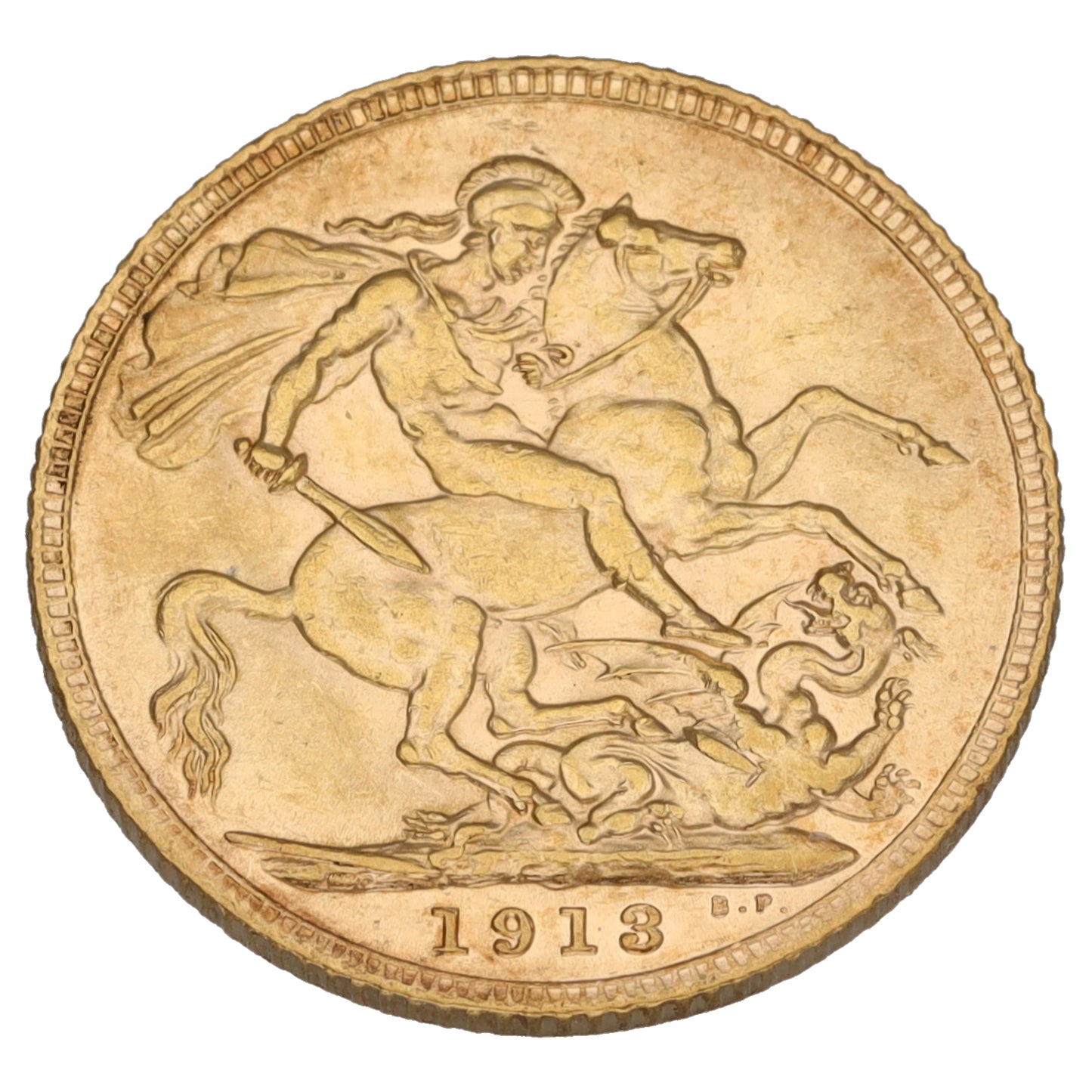 22ct Gold King George V Full Sovereign Coin 1913