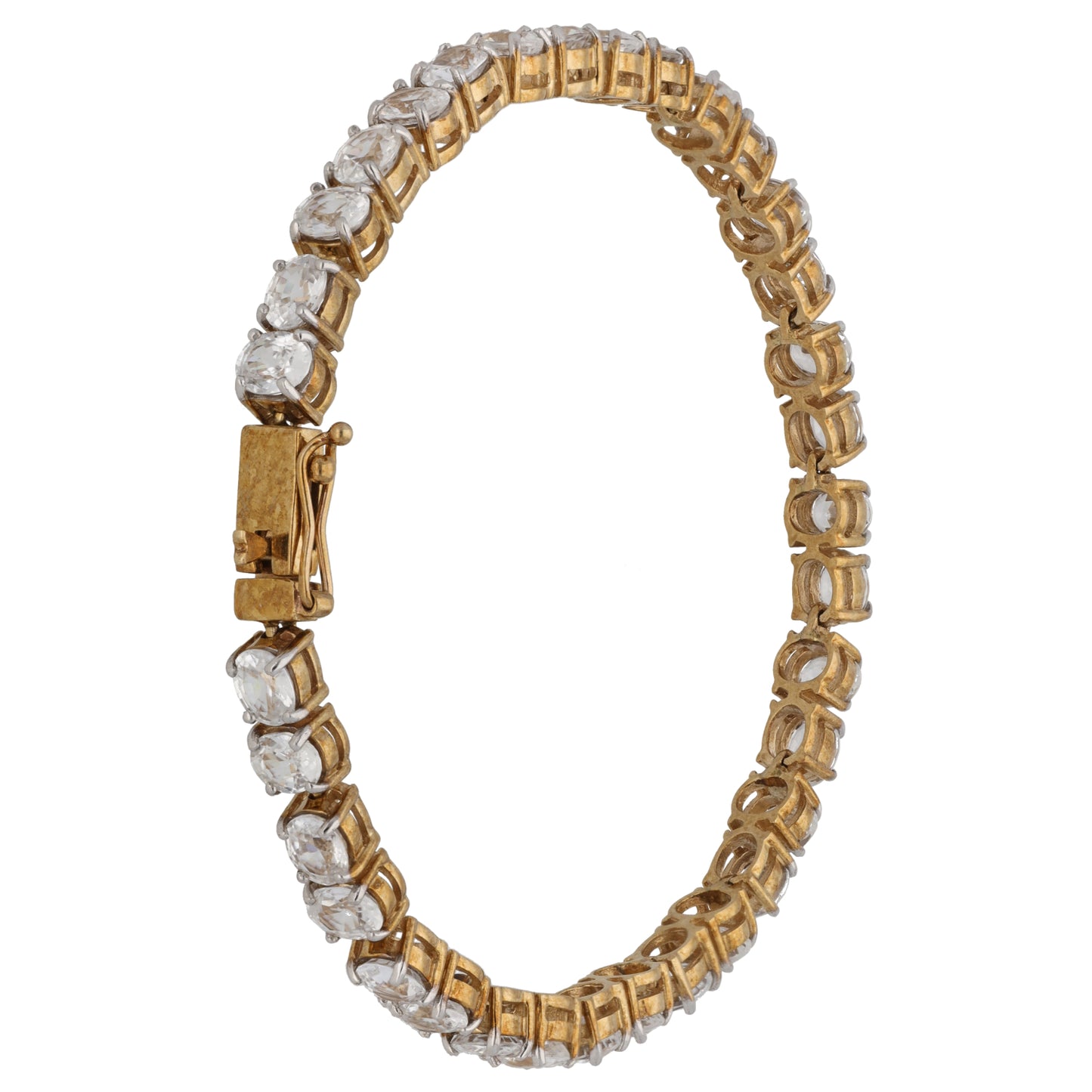 9ct Gold Sapphire Line/Tennis Bracelet