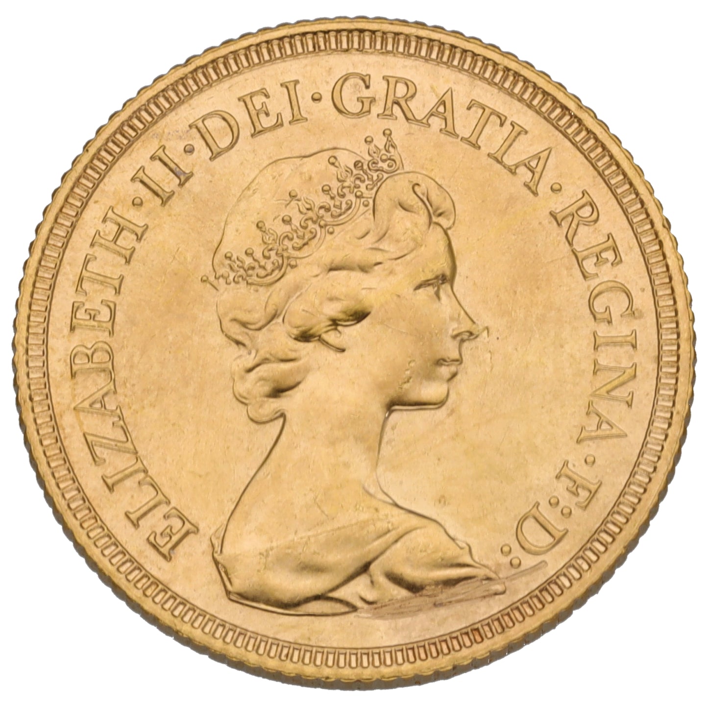 22ct Gold Queen Elizabeth II Full Sovereign Coin 1981
