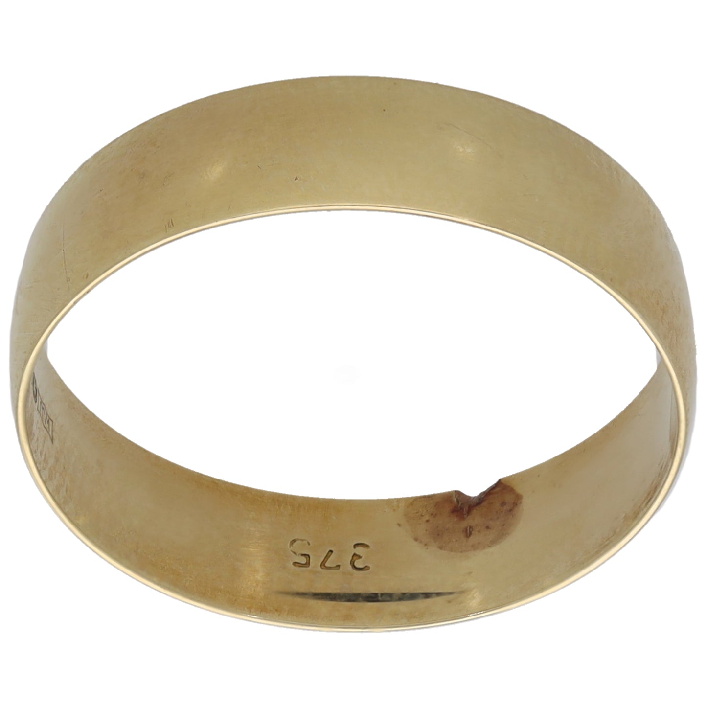 9ct Gold Plain Wedding Ring Size R