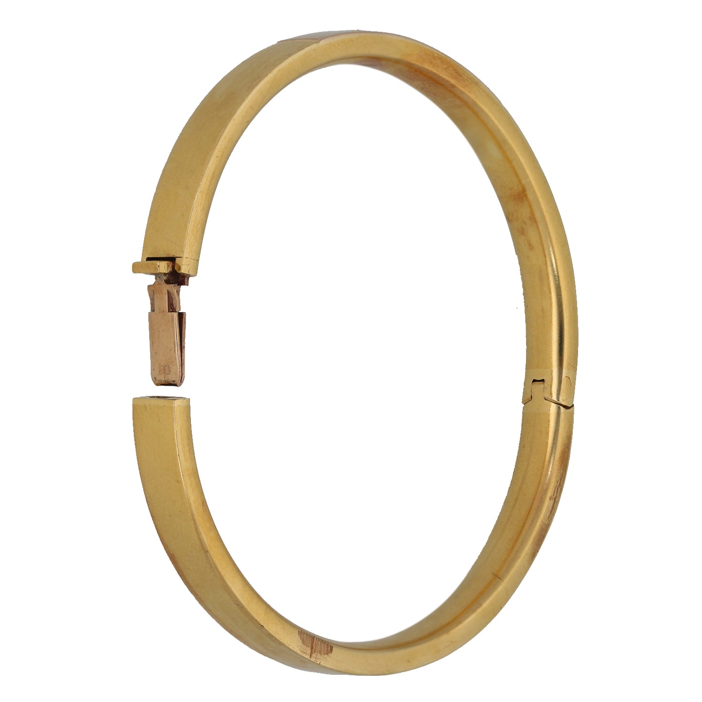 9ct Gold Cubic Zirconia Hinged/Clasp Bangle