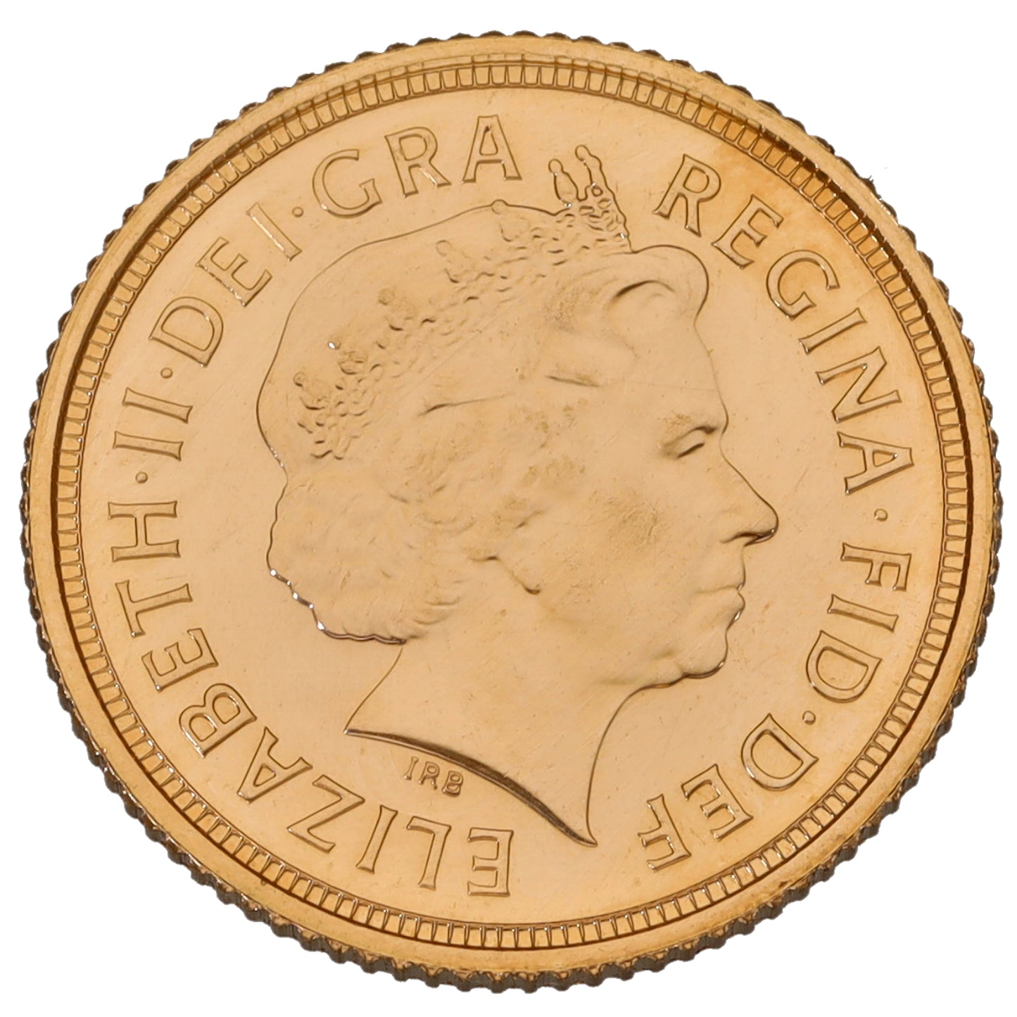 22ct Gold Queen Elizabeth II Half Sovereign Coin 2010