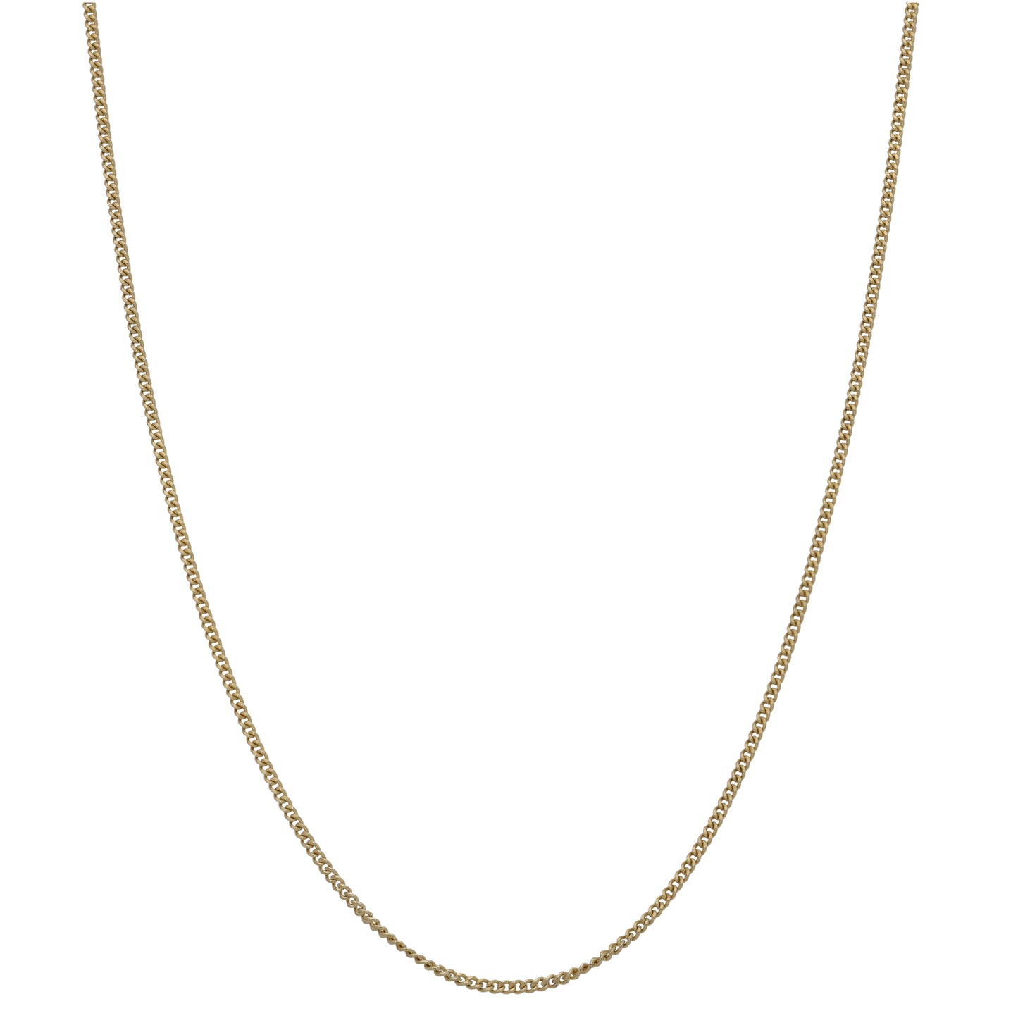 9ct Gold Curb Chain 22"