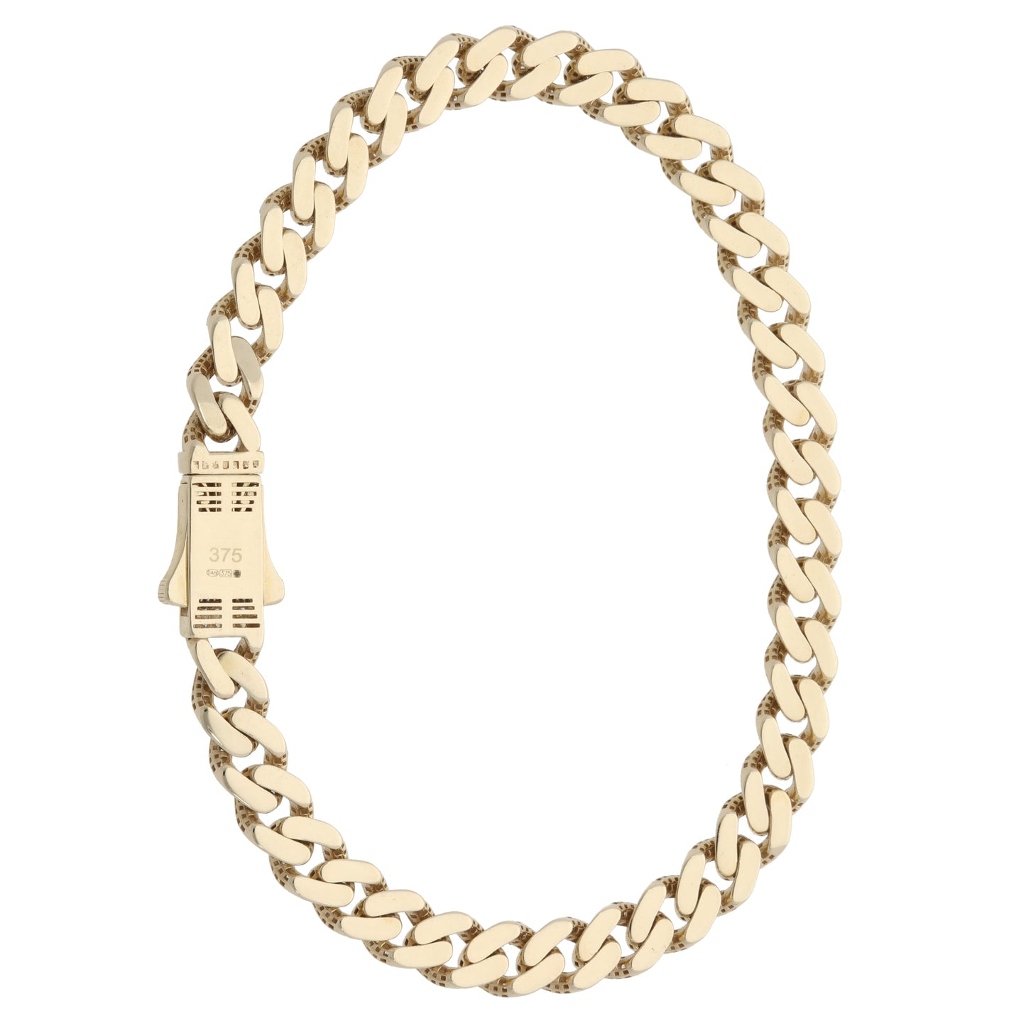 9ct Gold Ladies Curb Bracelet