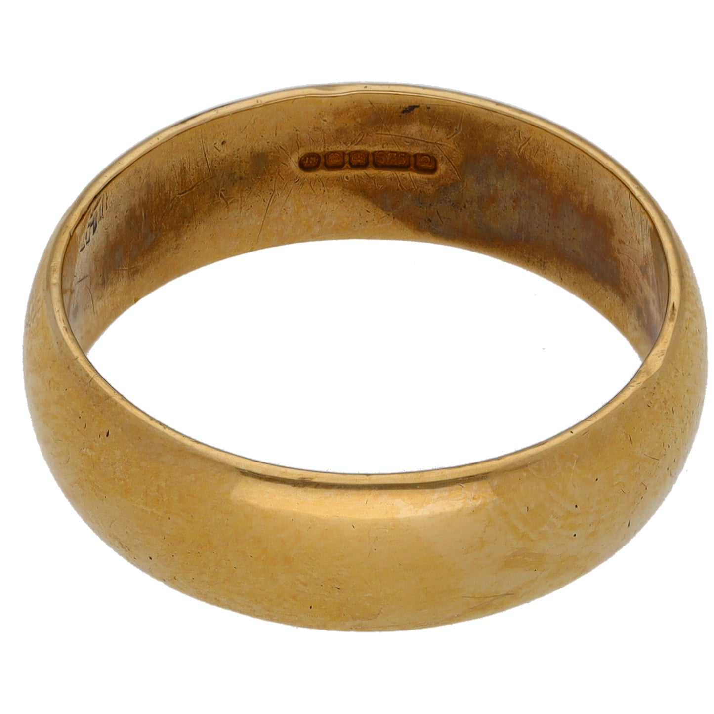 9ct Gold Plain Wedding Ring Size R