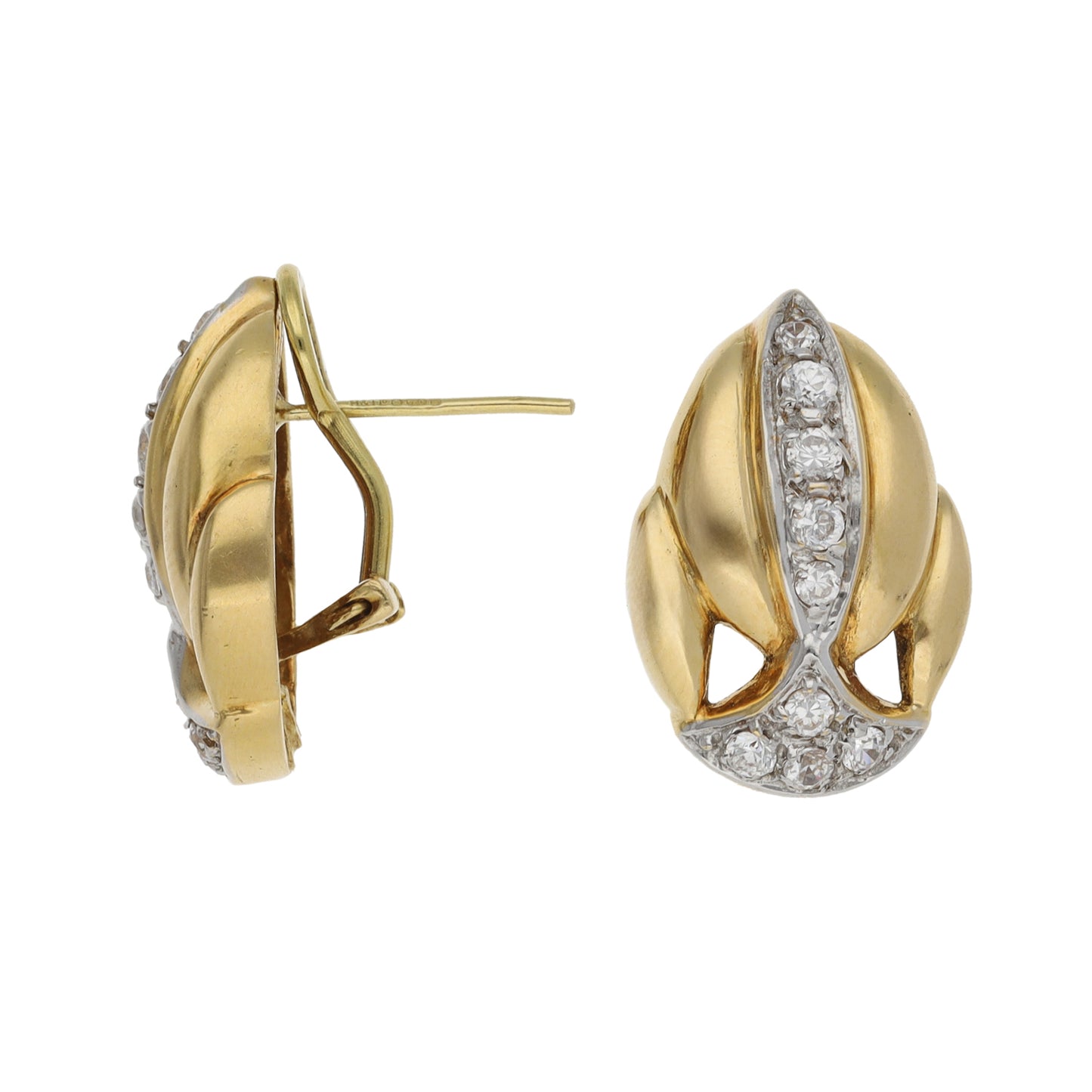 18ct Gold Cubic Zirconia Dress/Cocktail Earrings