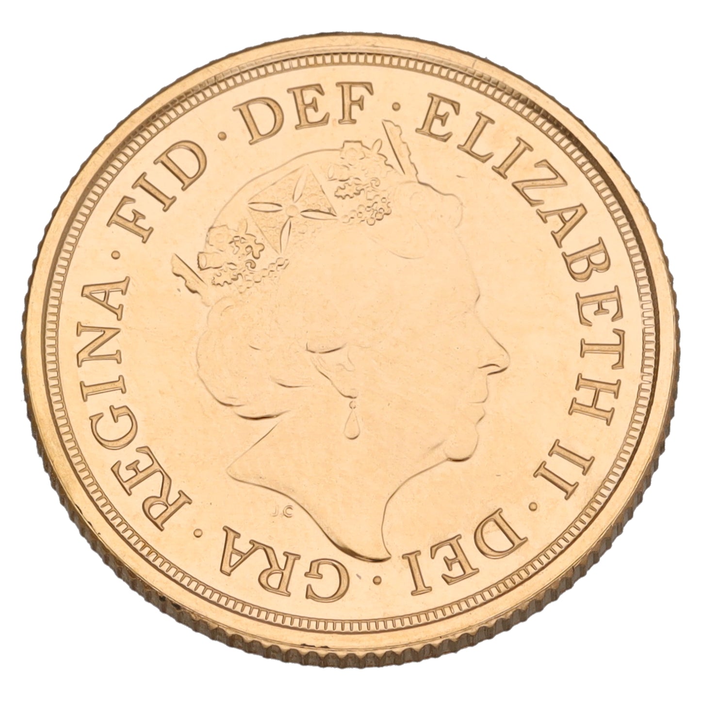 22ct Gold Queen Elizabeth II Full Sovereign Coin 2022