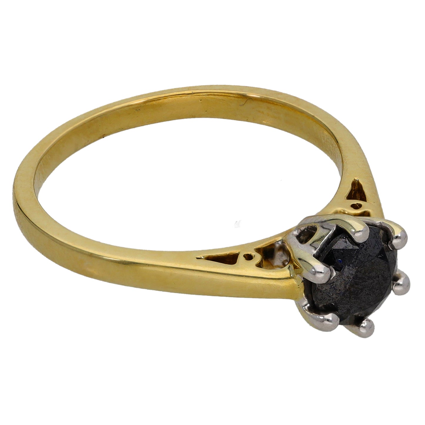 9ct Gold 0.80ct Diamond Solitaire Ring Size O