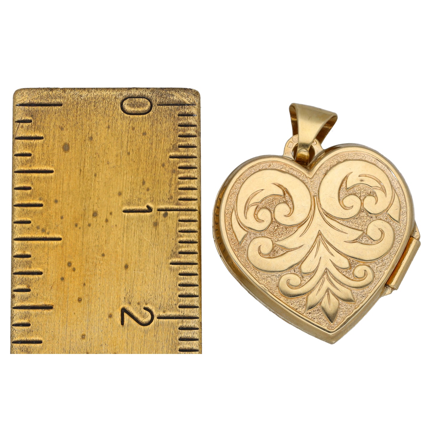9ct Gold Heart Locket Pendant