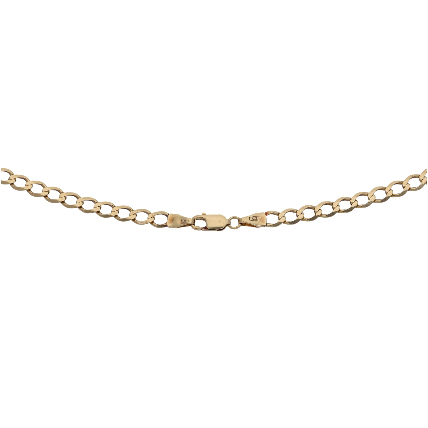 9ct Gold Star of David Pendant With Chain
