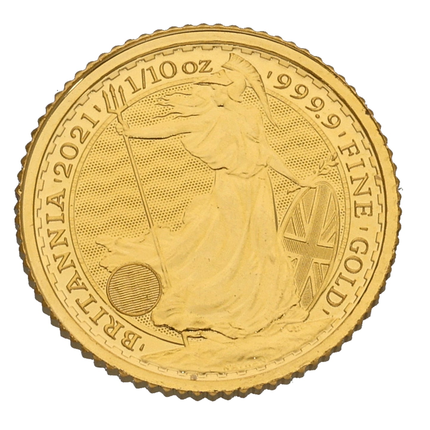 24ct Gold Queen Elizabeth II 1/10 OZ Britannia Coin 2021