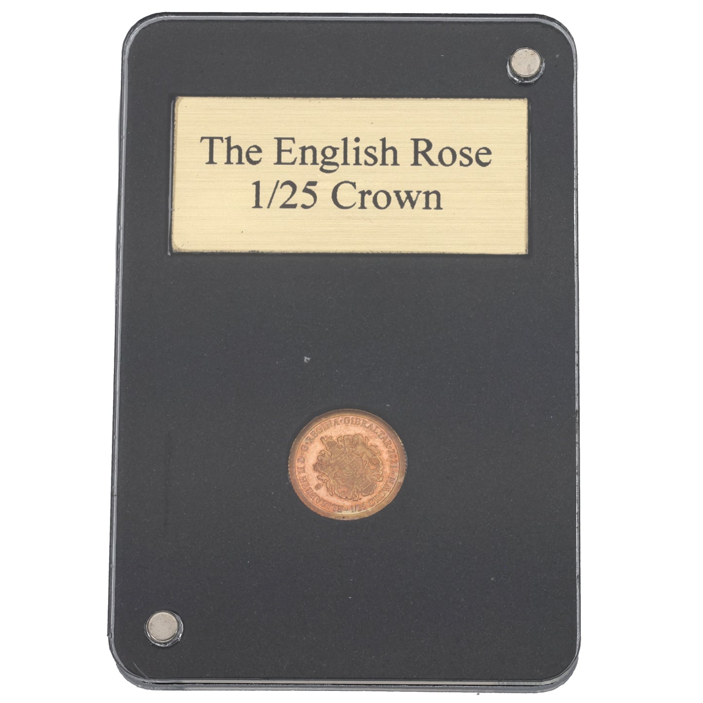 22ct Gold The English Rose 1/25 Crown Coin 2021