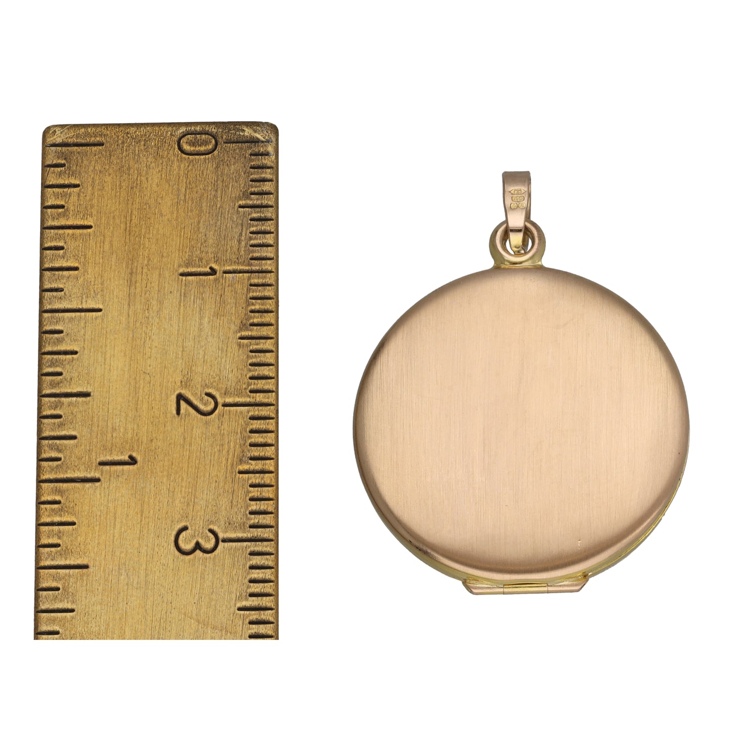 9ct Gold Patterned Locket Pendant