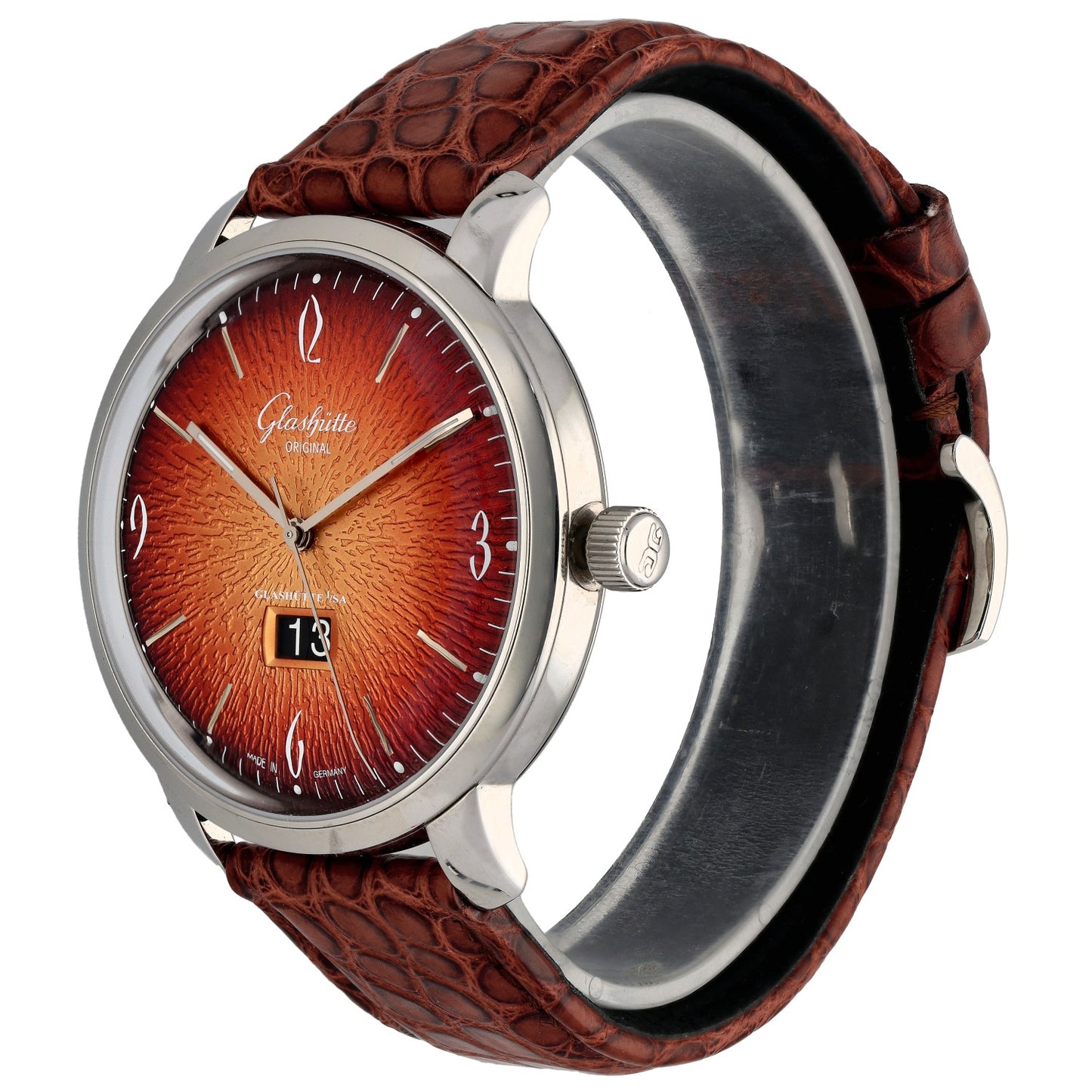 Glashütte Original Sixties Panorama Date 2.39.47.09.02.04 42mm Stainless Steel Watch
