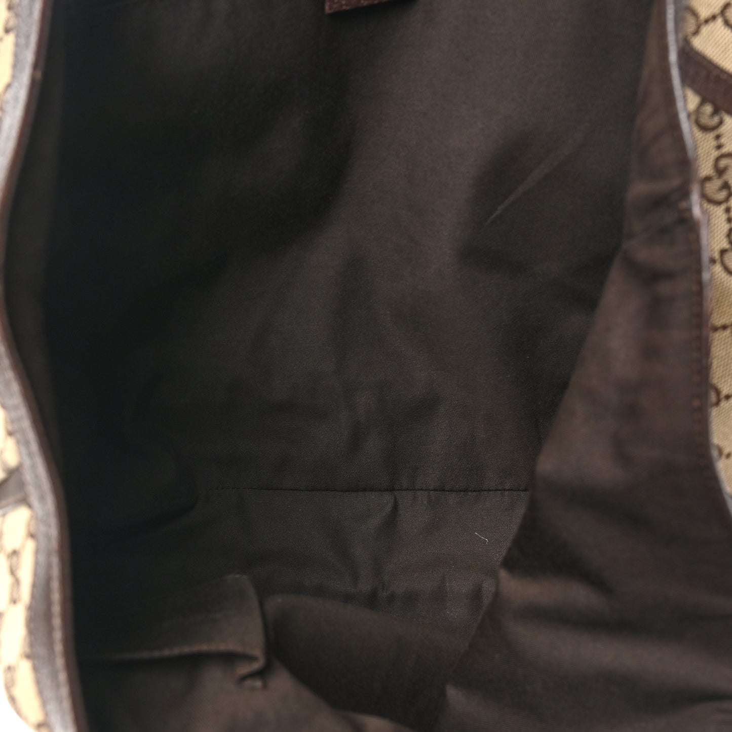 Gucci Abbey Tote GG Canvas Bag - Brown